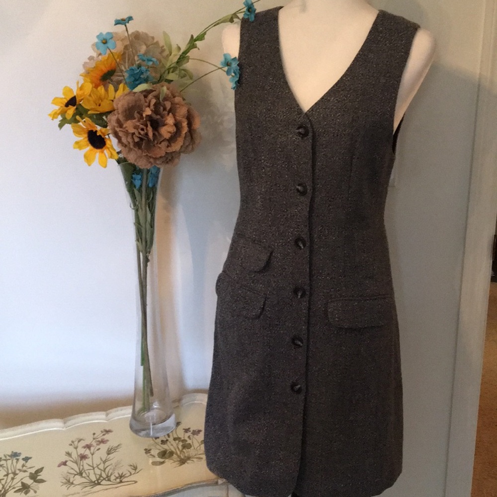 Really Cute Gray Tweed Dress!